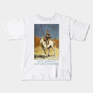 Don Quixote by Honoré Daumier Kids T-Shirt